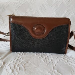 Dooney & Bourke Zip Top Black w/ Burnt Cedar Trim